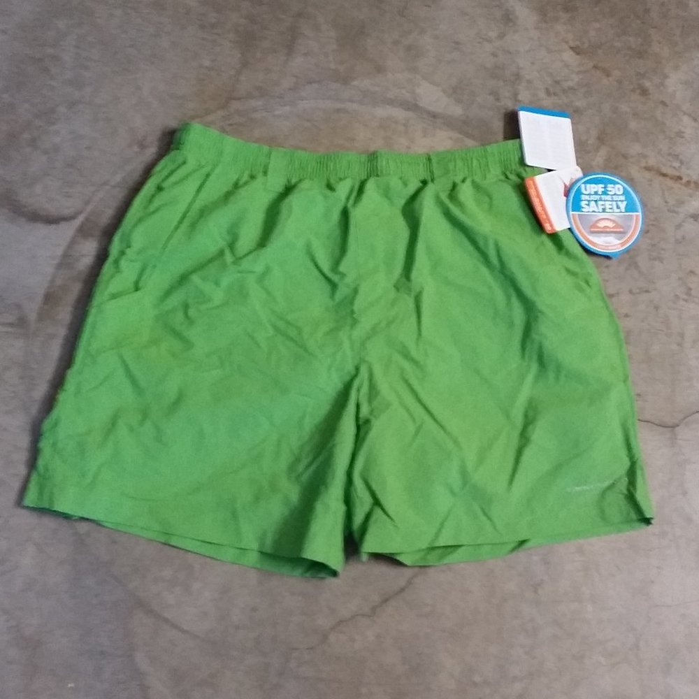 Columbia Omni Shade Lime Green UPC 50 Shorts